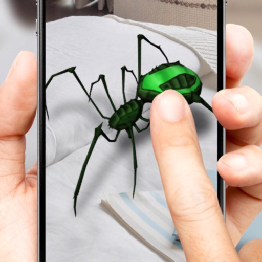 手模拟器上的3D蜘蛛
