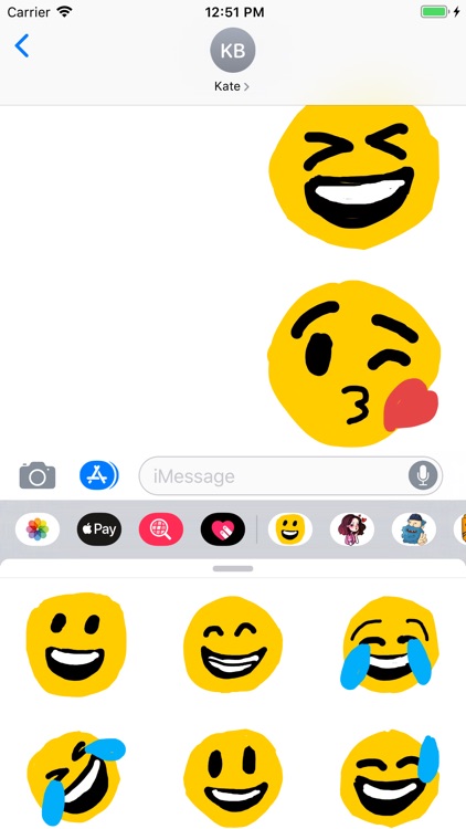Rough Emoji Sticker Pack screenshot-3