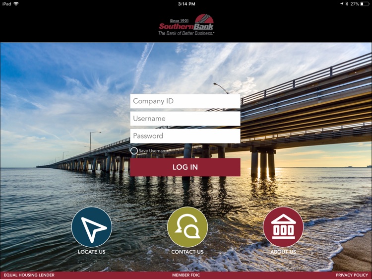 Southern Bank Biz for iPad