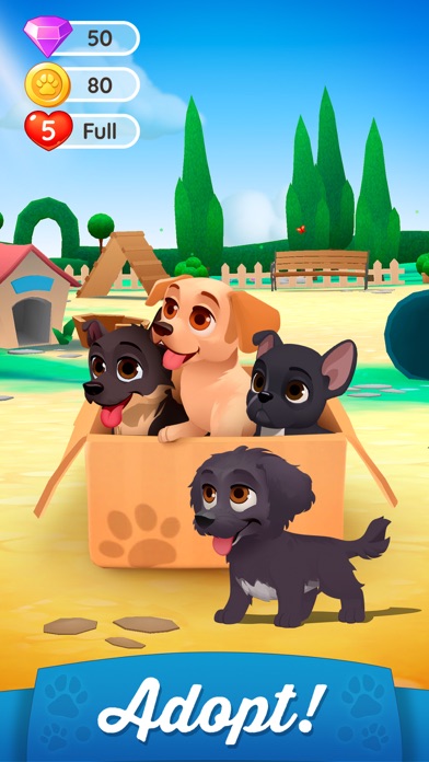 Dogs Home: Match 3 Puzzles screenshot 4