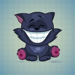Sticker Me: Funny Black Cat