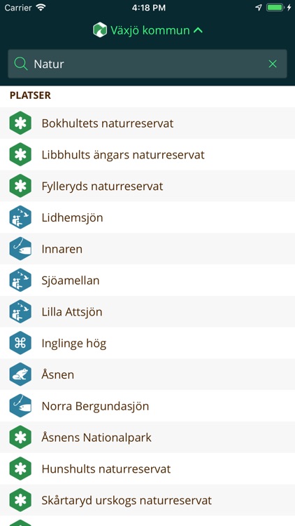 Växjö Naturkarta screenshot-5