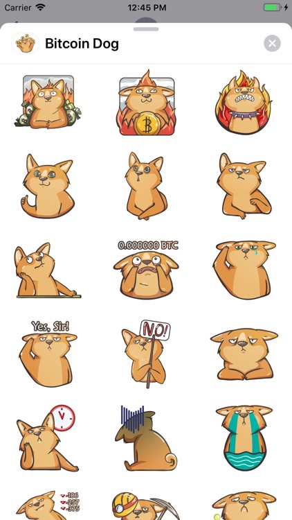 Bitcoin Dog Sticker Pack