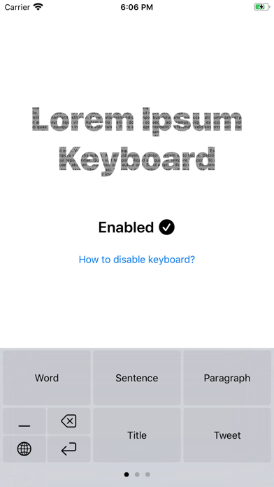 Lorem Ipsum Keyboard screenshot 4