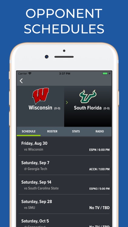 Wisconsin Football Schedules screenshot-5