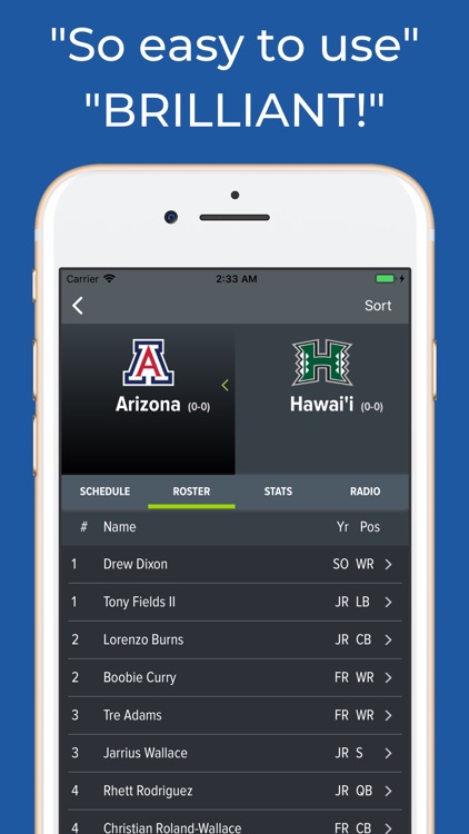 Arizona Football Schedules