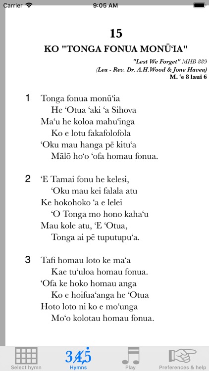 Tongan hymns FWC screenshot-5