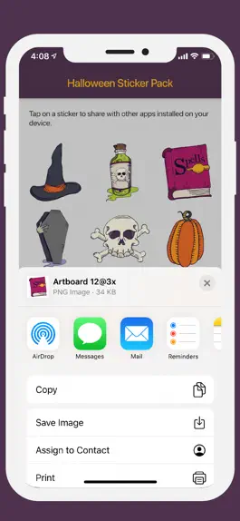 Game screenshot Woodcut Halloween Stickers hack