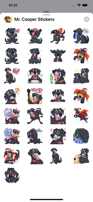 Mr. Cooper Black Dog Stickers(圖7)-速報App