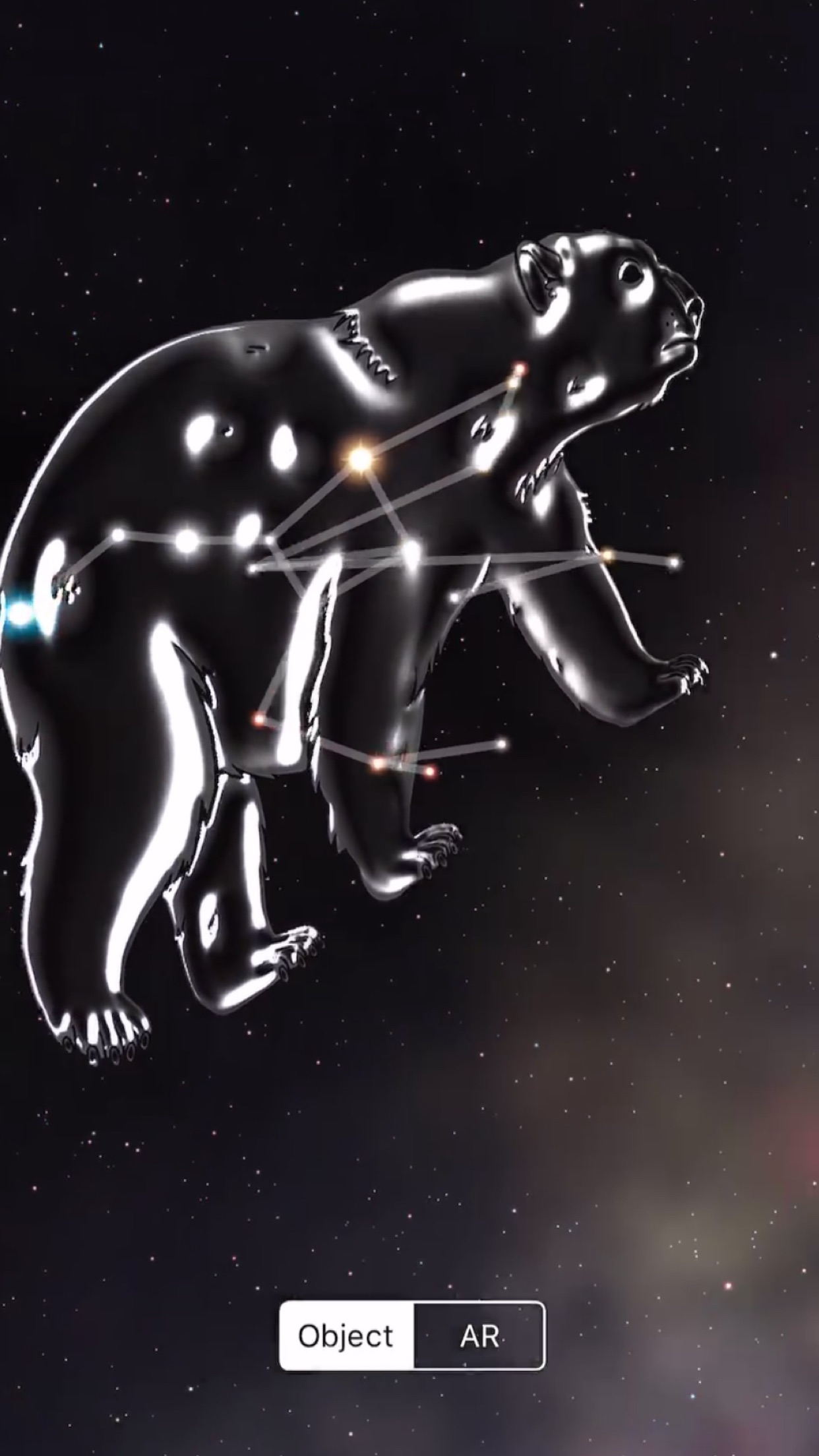 Screenshot do app Night Sky