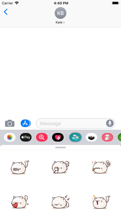Cute Cats Porky Stickers