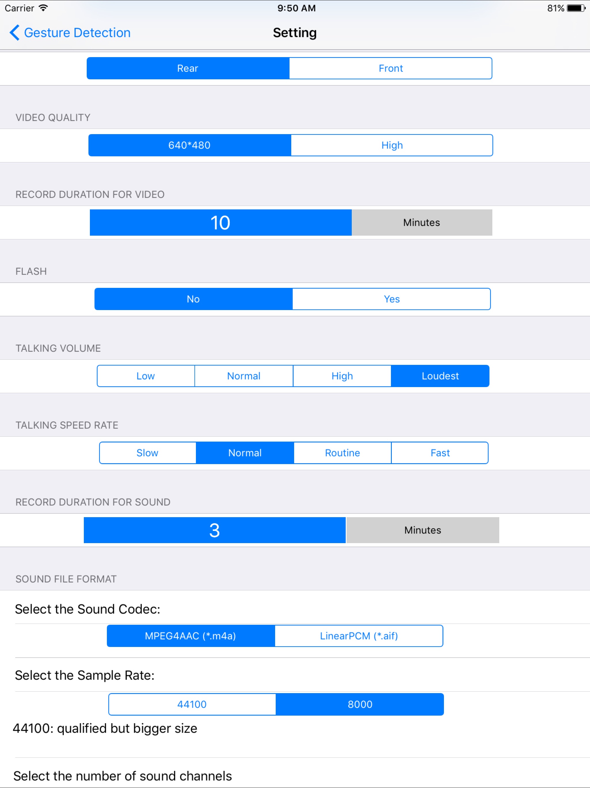 Auto Gesture Detection screenshot 3