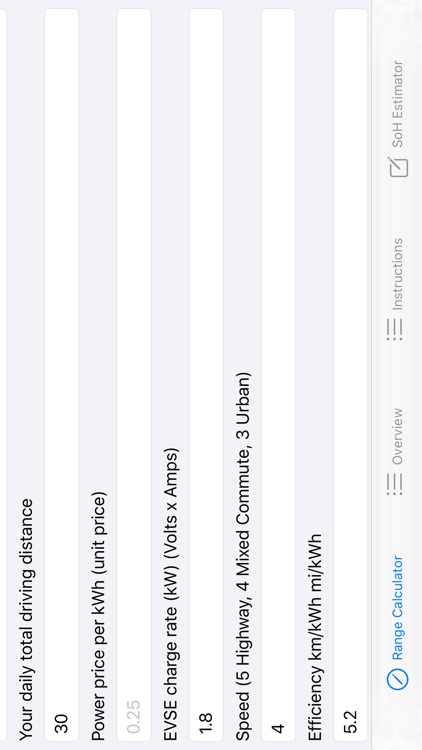 EV Range Calculator screenshot-3