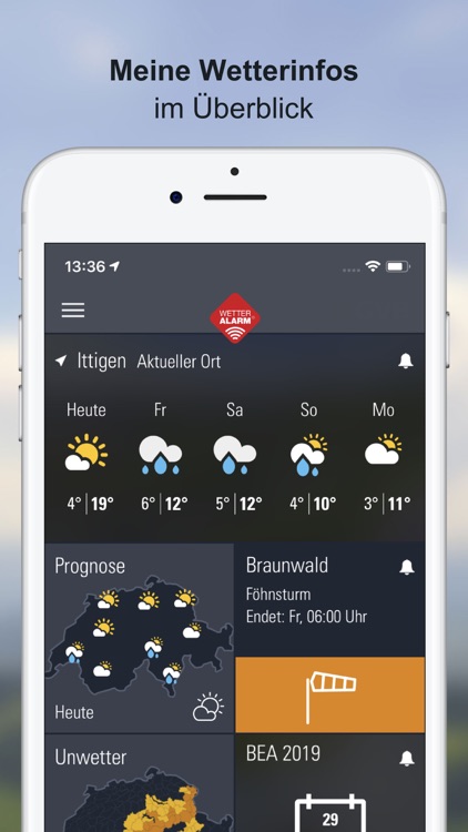 Wetter-Alarm: Schweiz