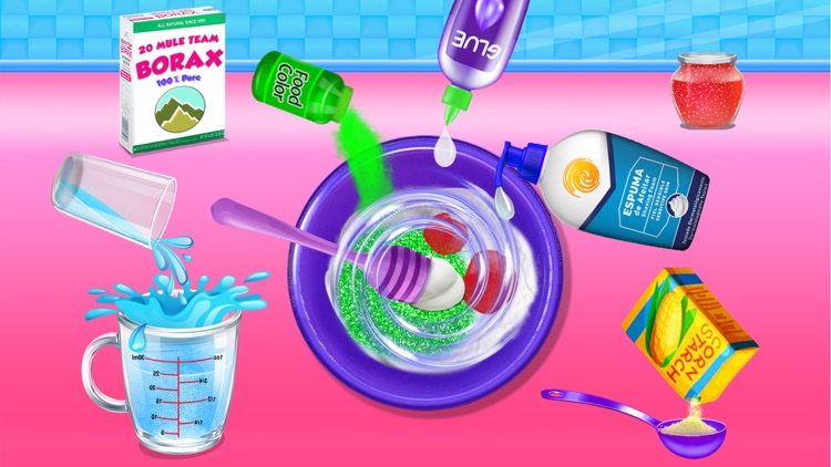 Glitter Slime Maker Play Fun screenshot-3