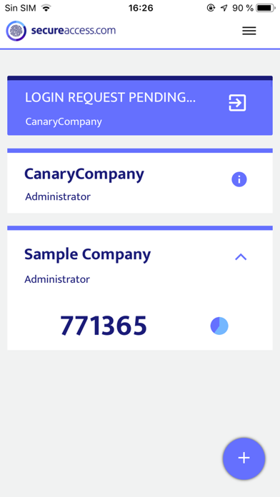 SecureAccess 2FA screenshot 2