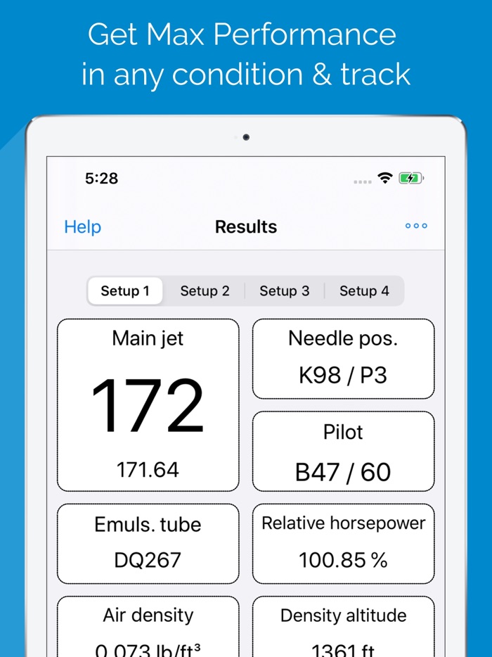 Jetting TM Kart for KZ / ICC