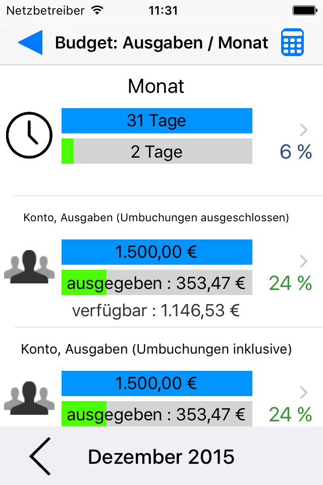 Visual Budget - Finances screenshot 2