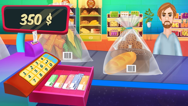 Supermarket Shopping & ATM Fun screenshot-4