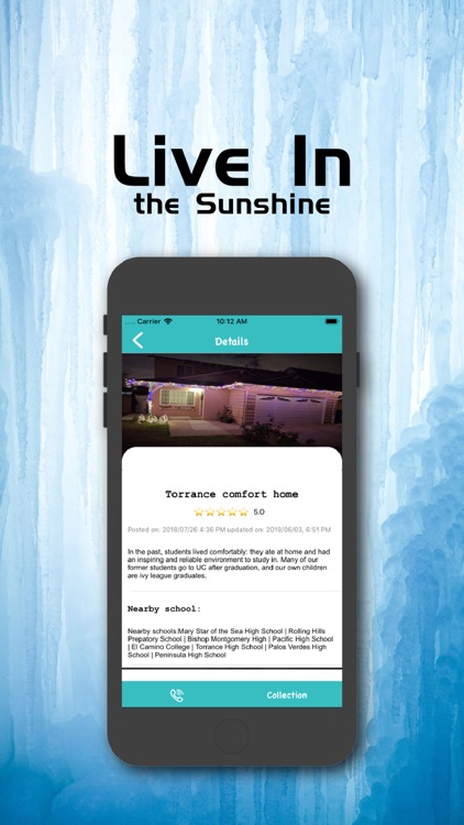 Live In The Sunshine