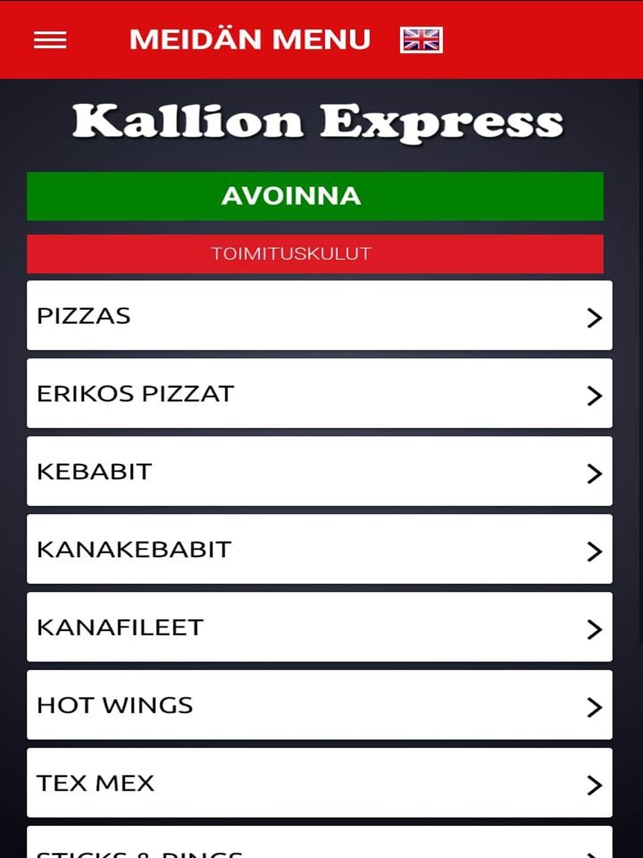 Kallion Express Pizza on the App Store