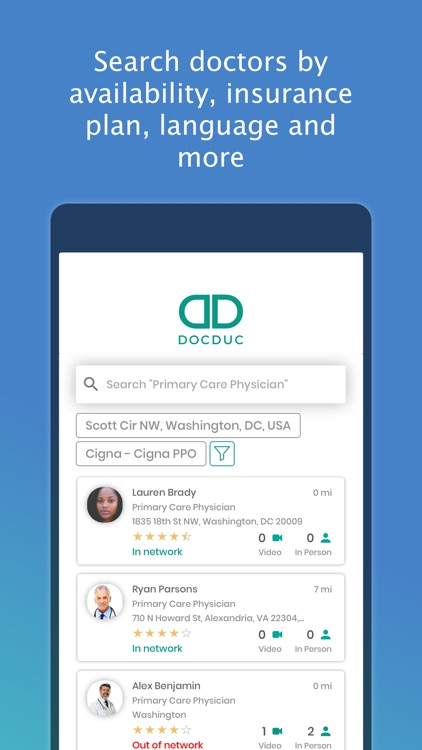 Docduc: Find doctors on demand