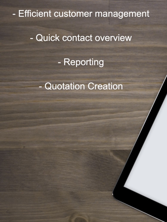 Standard CRM for iPad
