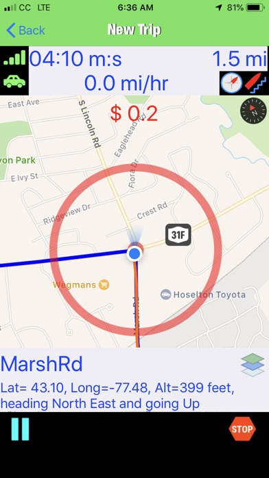 Trip Tracker GPS Professional Screenshots