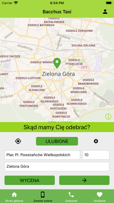 Bacchus Taxi Zielona Góra screenshot 3