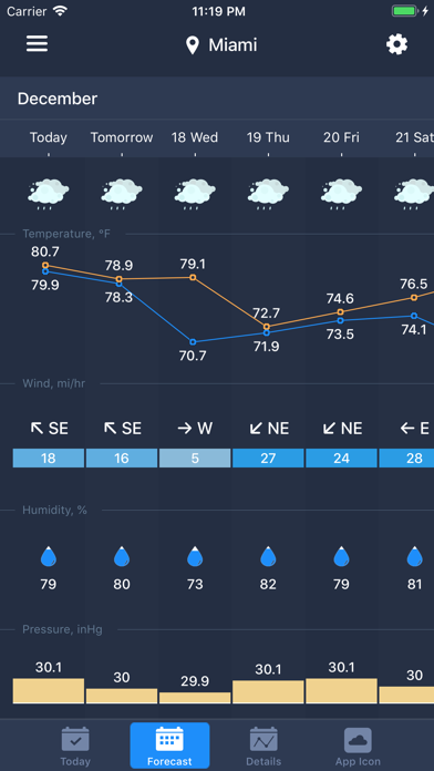Weather on Icon screenshot 2