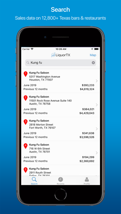 LiquorTX – Bar Sales Data screenshot 2