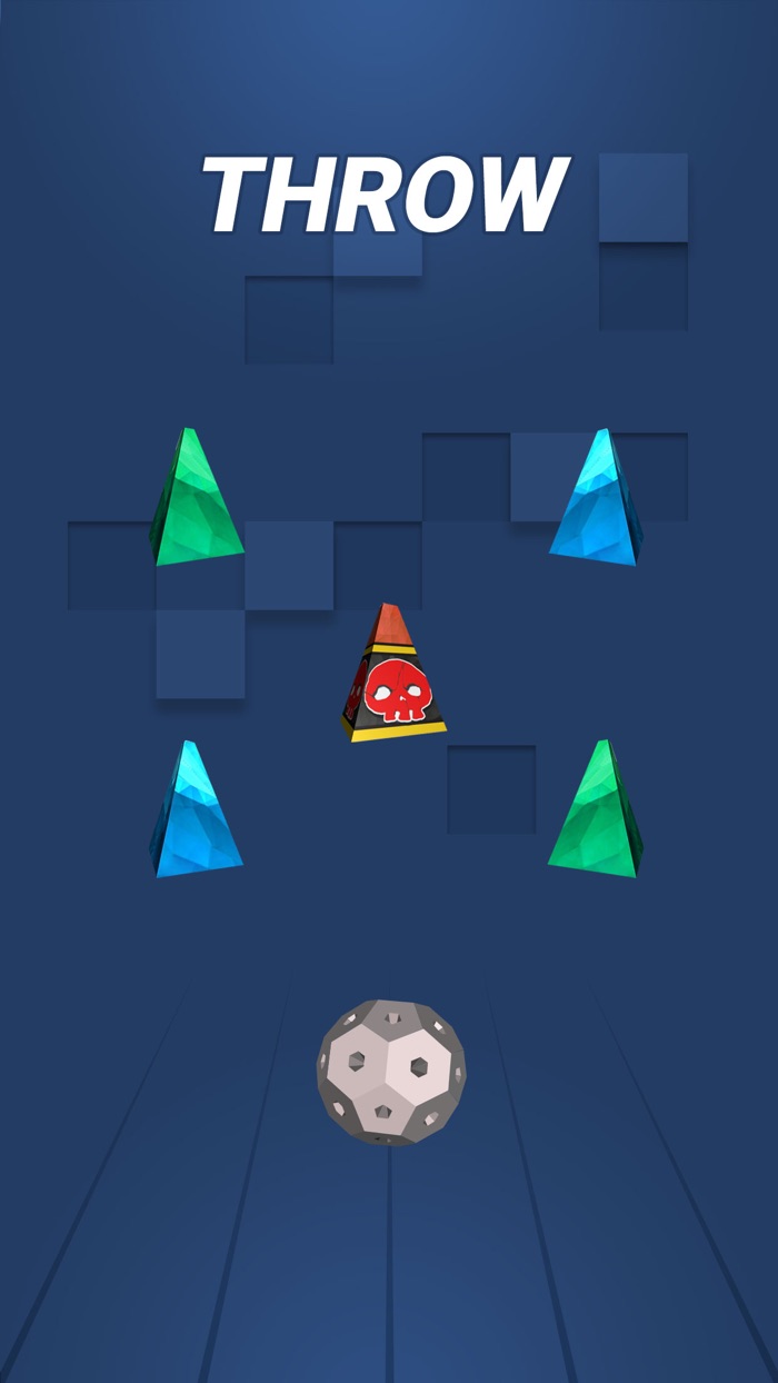 Smash Throw ball  hit target