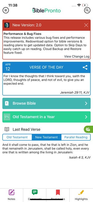 Bible Pronto - Holy Bible App(圖1)-速報App