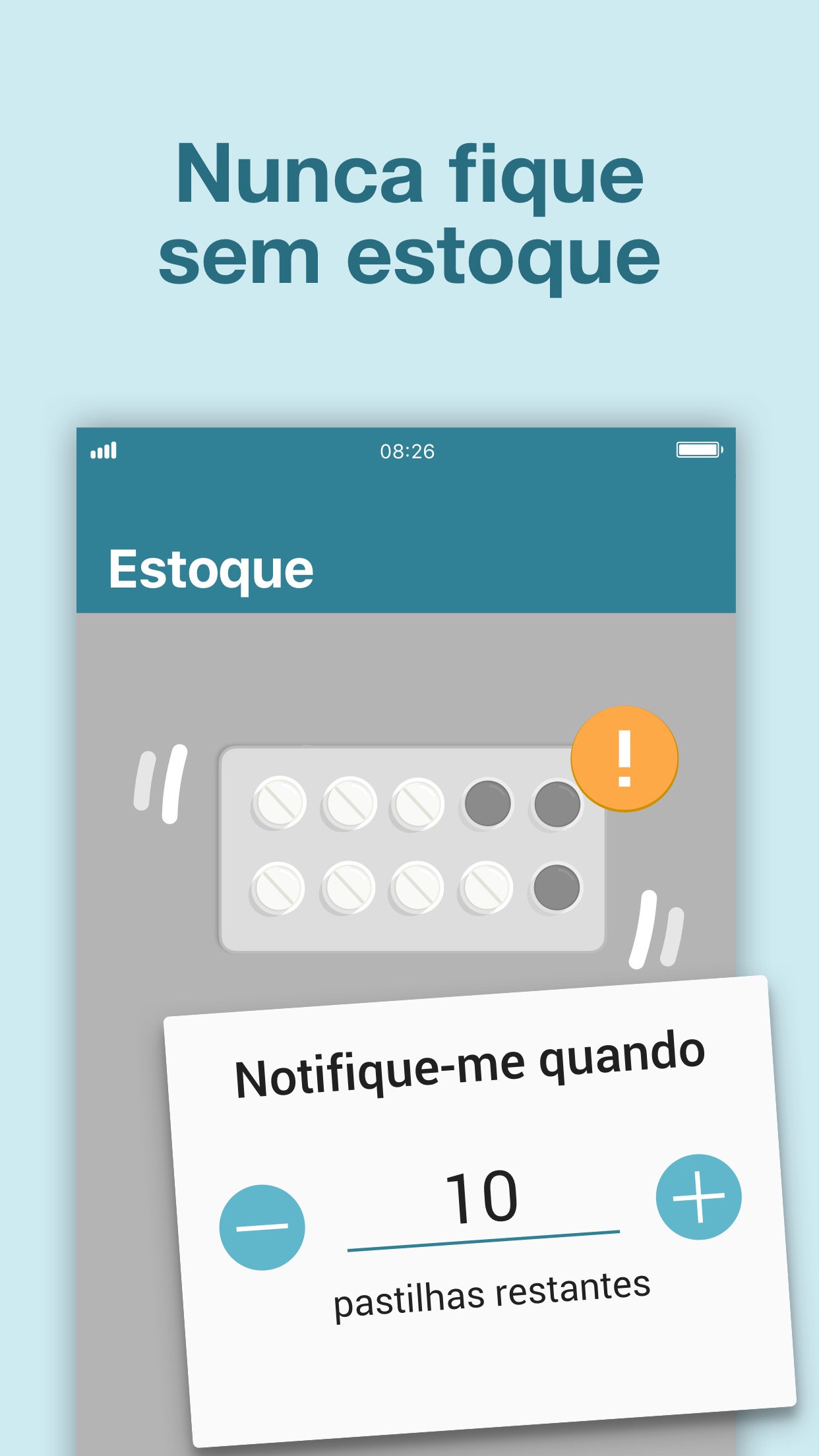 Screenshot do app Alarme de medicamentos