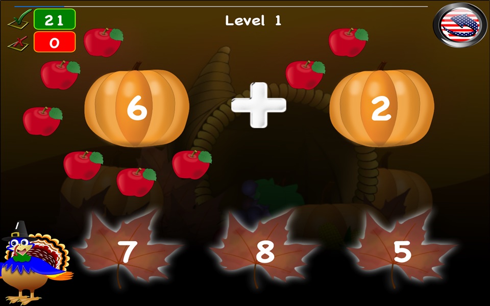 Thanksgiving Games Math Lite screenshot 3