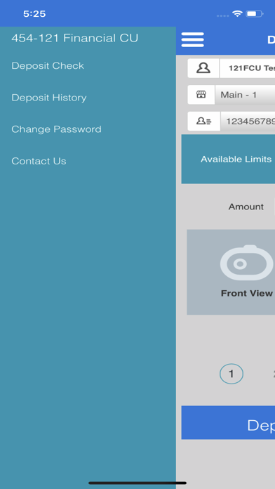 121FCU Commercial Deposit screenshot 2