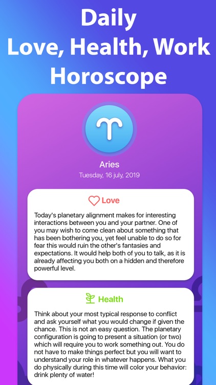 Daily Horoscope App - Future