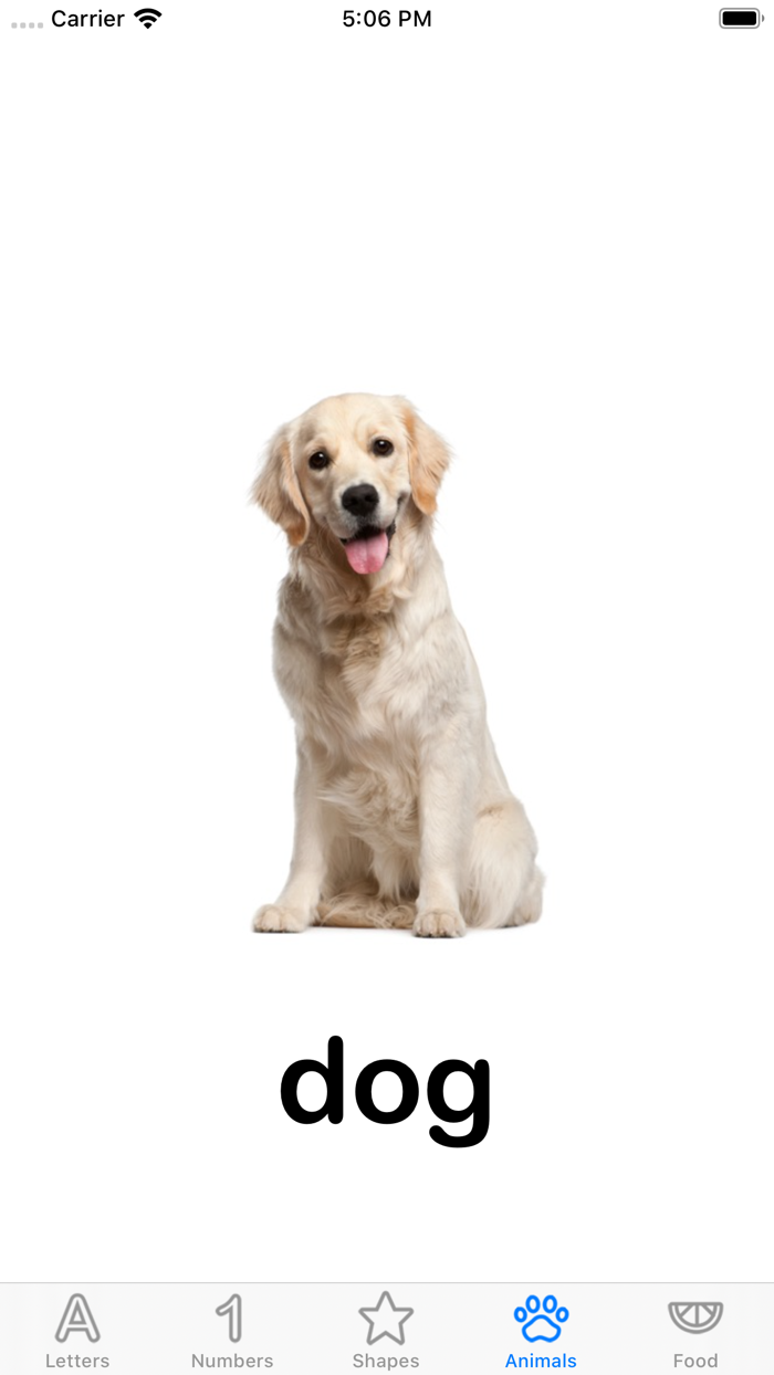 First Words Flashcards App