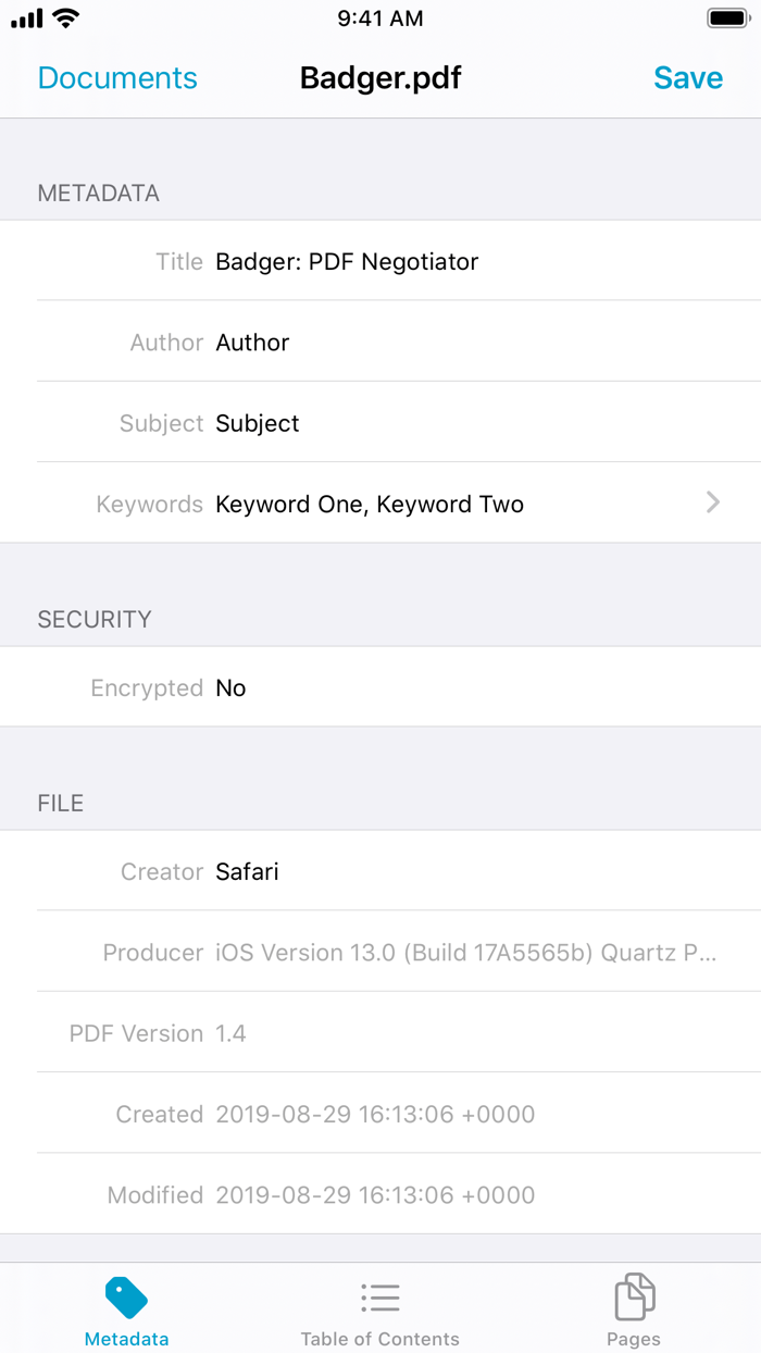 Badger PDF Negotiator