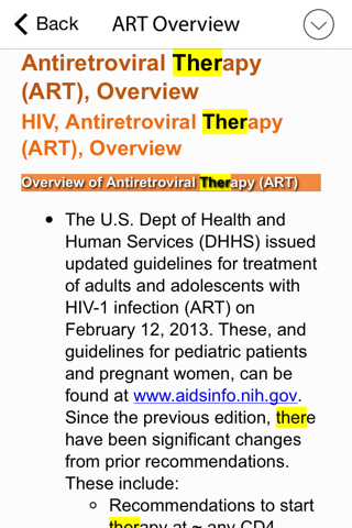 Sanford Guide - HIV/AIDS screenshot 4