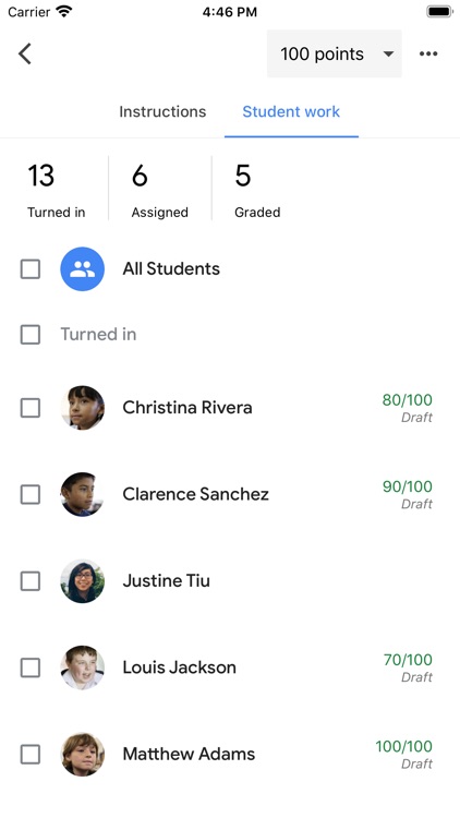 Google Classroom screenshot-3