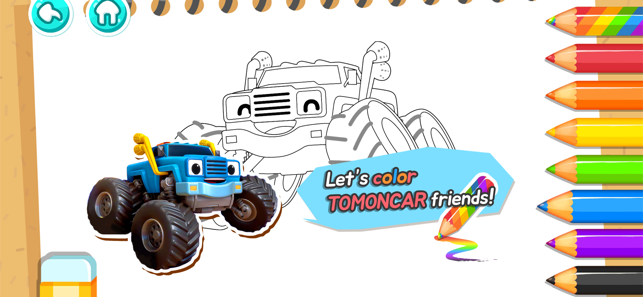 TOMONCAR Coloring Game(圖2)-速報App