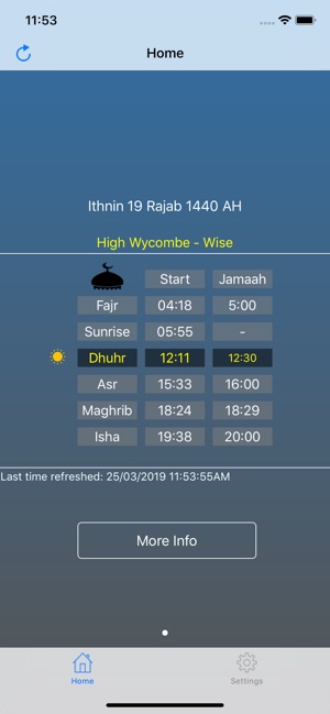 My Masjid Timetable