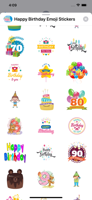 Happy Birthday Emoji Stickers(圖5)-速報App