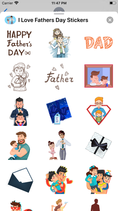 I Love Father’s Day Stickers screenshot 3