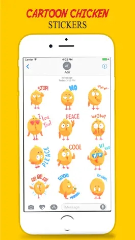 Game screenshot Yellow Chicken Sticker apk