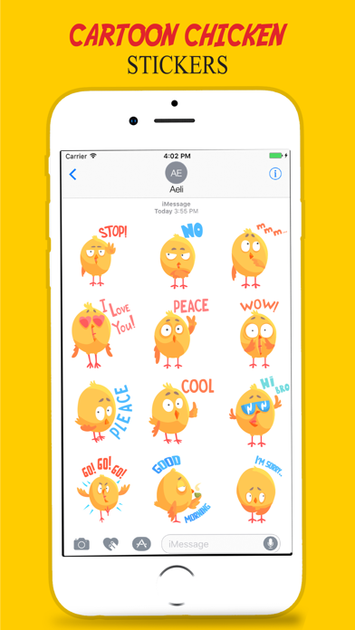 How to cancel & delete Cartoon Yellow Chicken Stickers from iphone & ipad 2