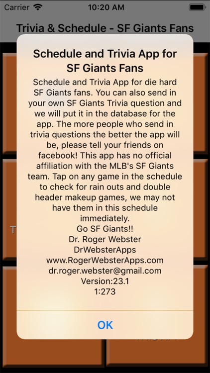 Trivia Game for SF Giants fans screenshot-9