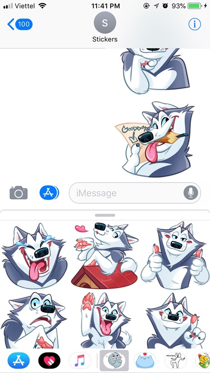 Husky Boy Emoji Stickers