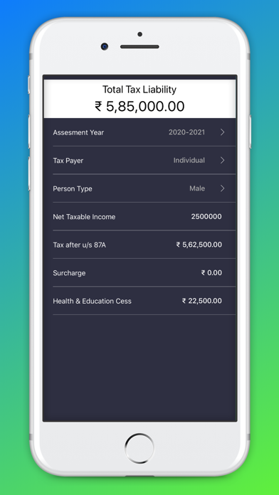 Income Tax Calculator(India) screenshot 3